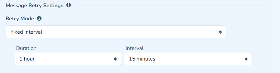 AS2 Retry Settings - Fixed Interval