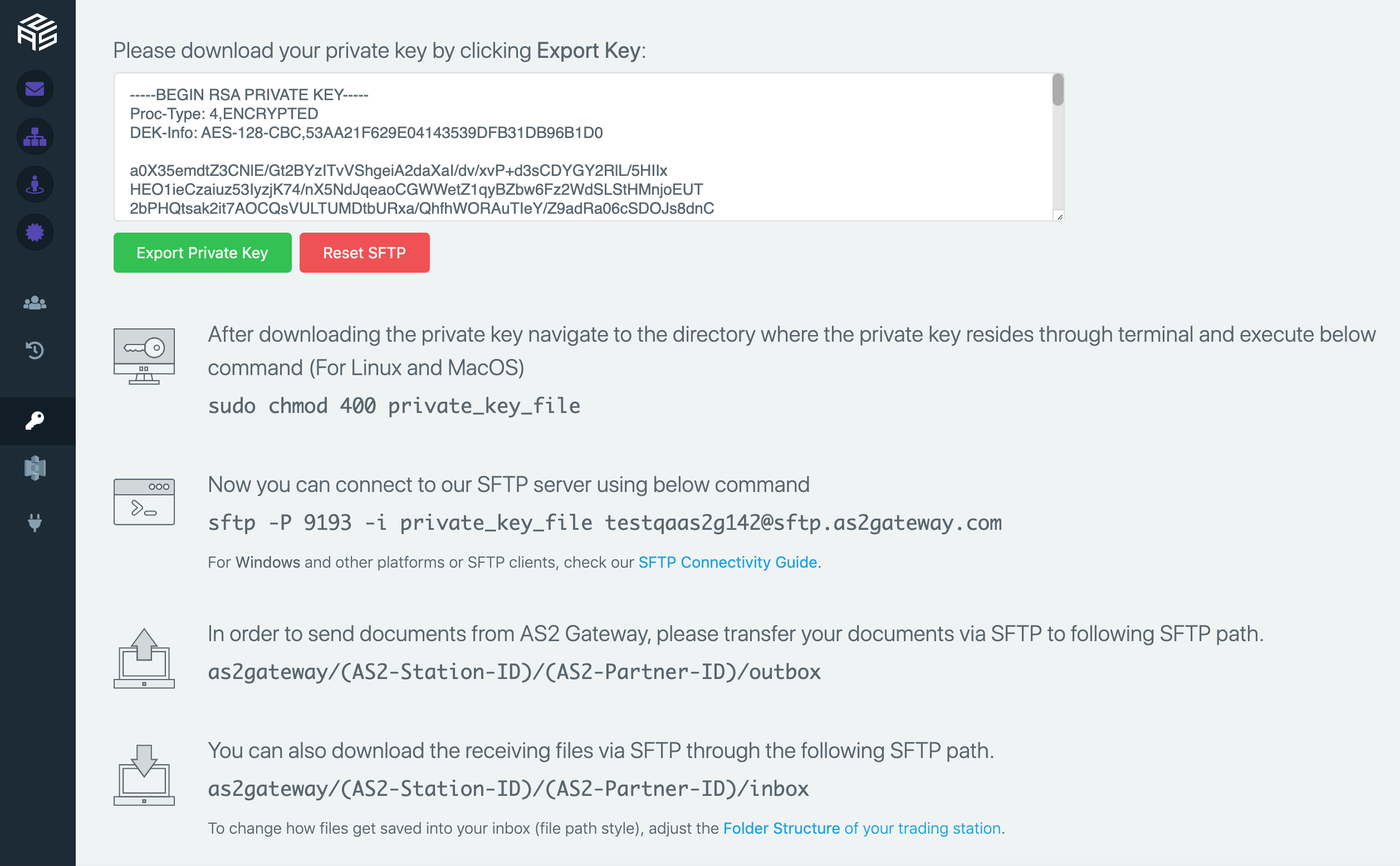 AS2 Gateway SFTP