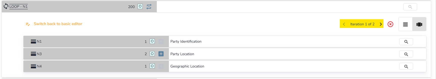 Advanced Mode Paginated View