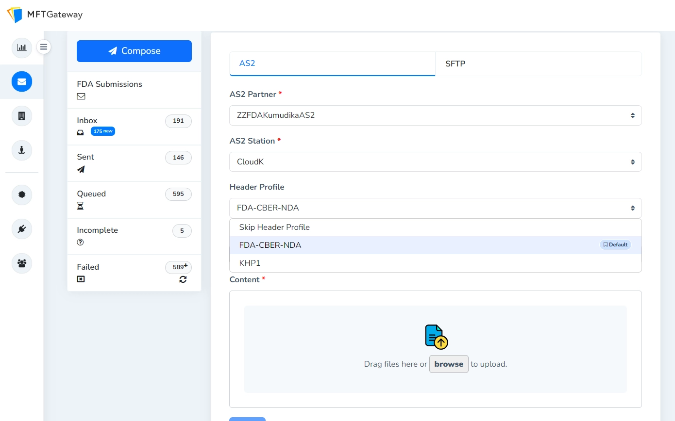 Multiple HTTP Header Profiles