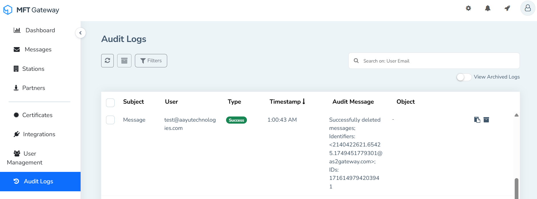 Audit Logs