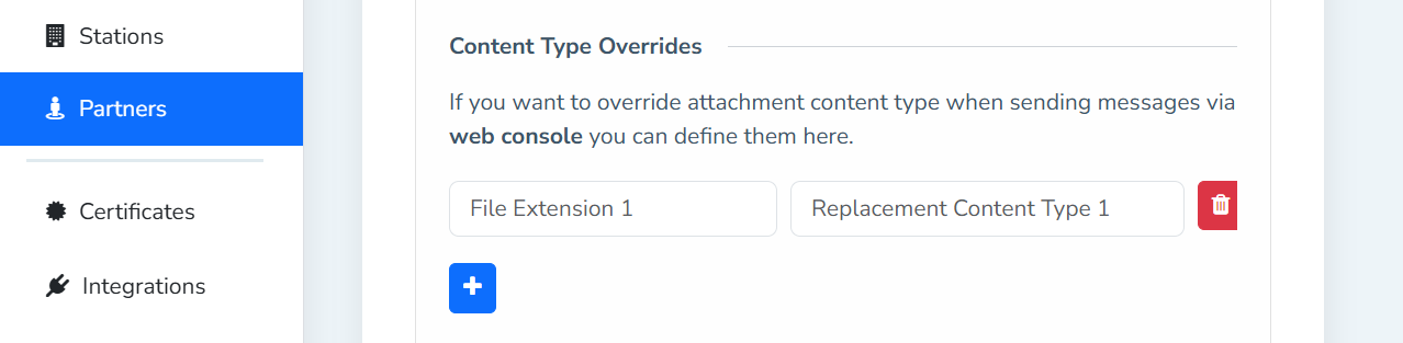 Content Type Overrides
