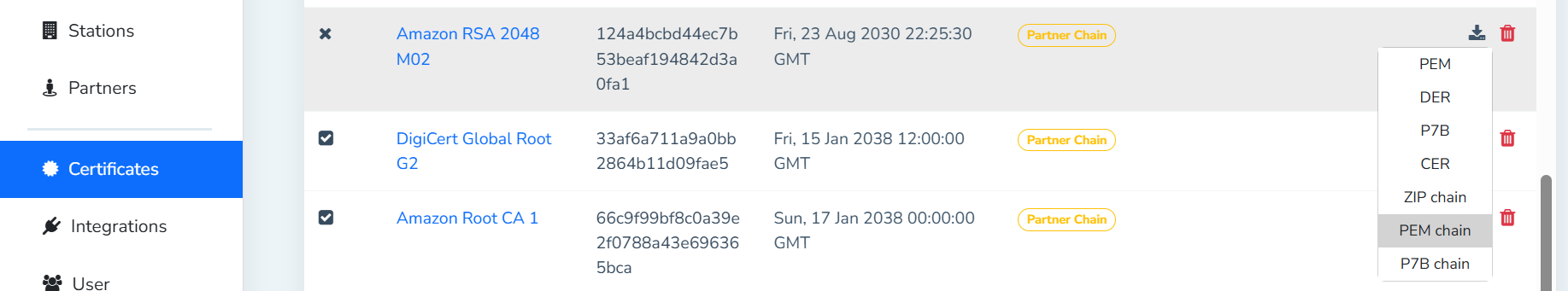 HTTPS Chain Certificates