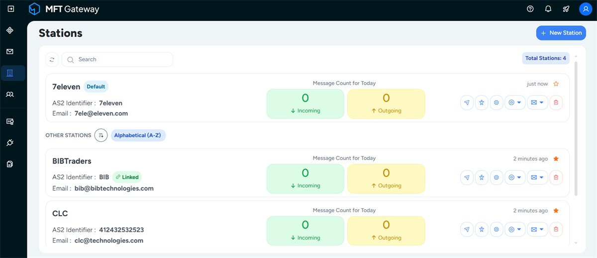 Revamped Station list view