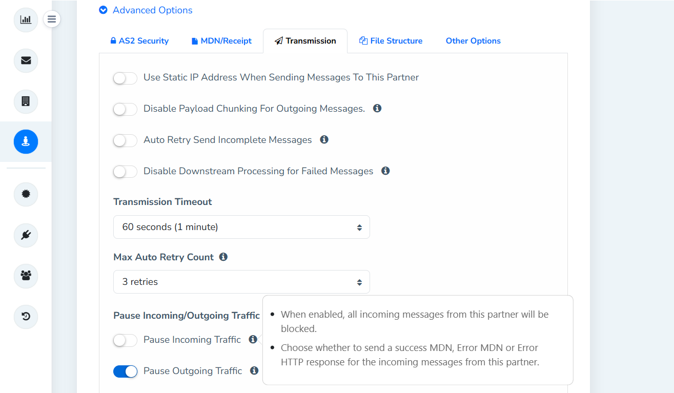 Temporarily Block Traffic via Webapp