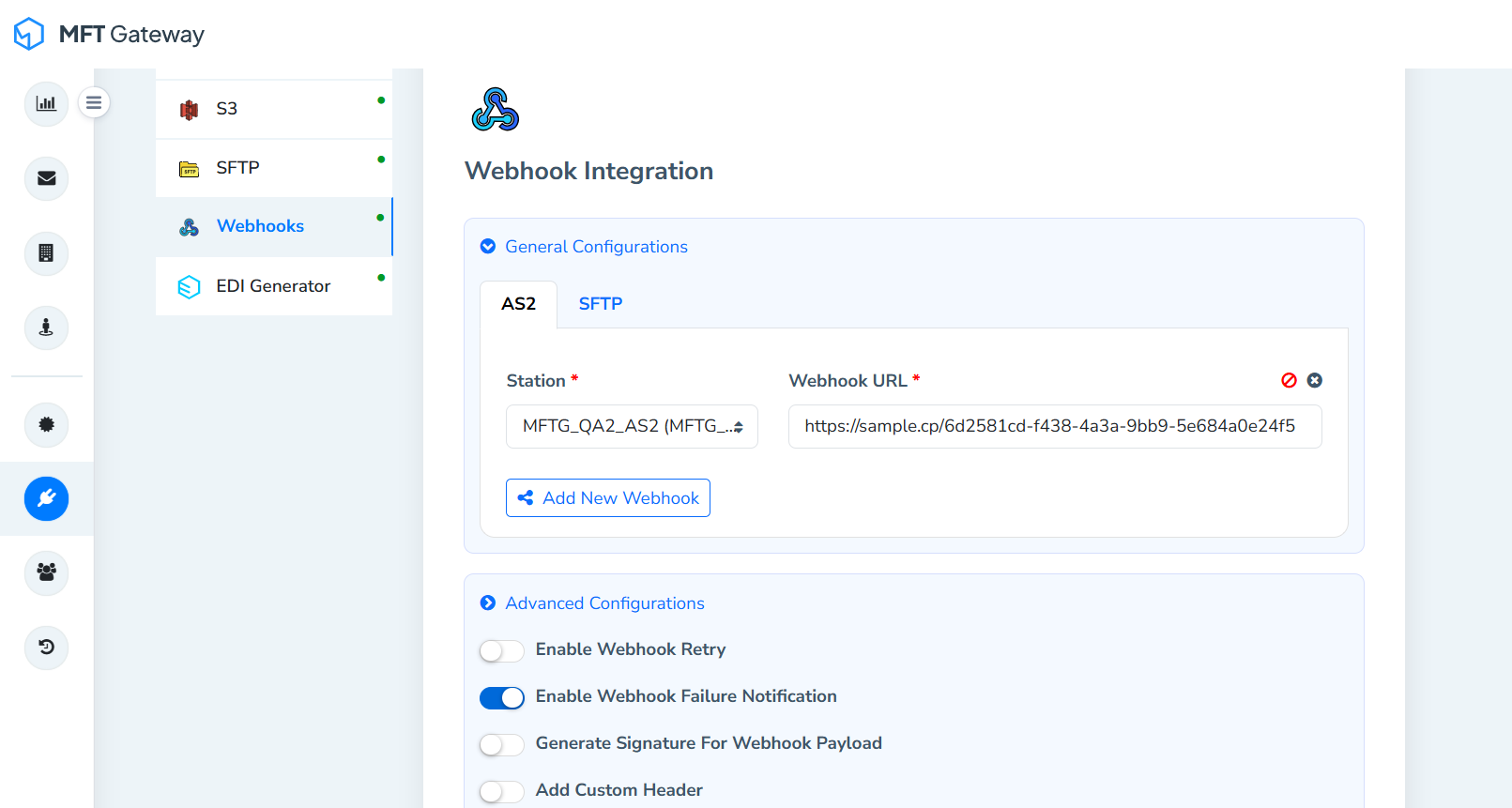 Webhook Integration