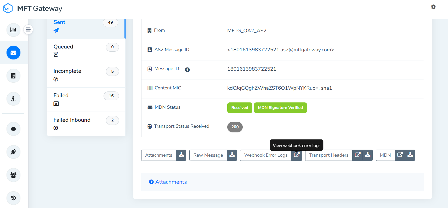 Webhook Invocation Error Logging