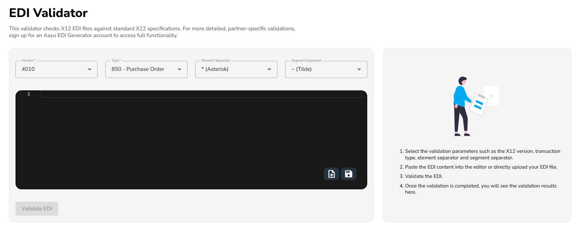Public EDI Validator