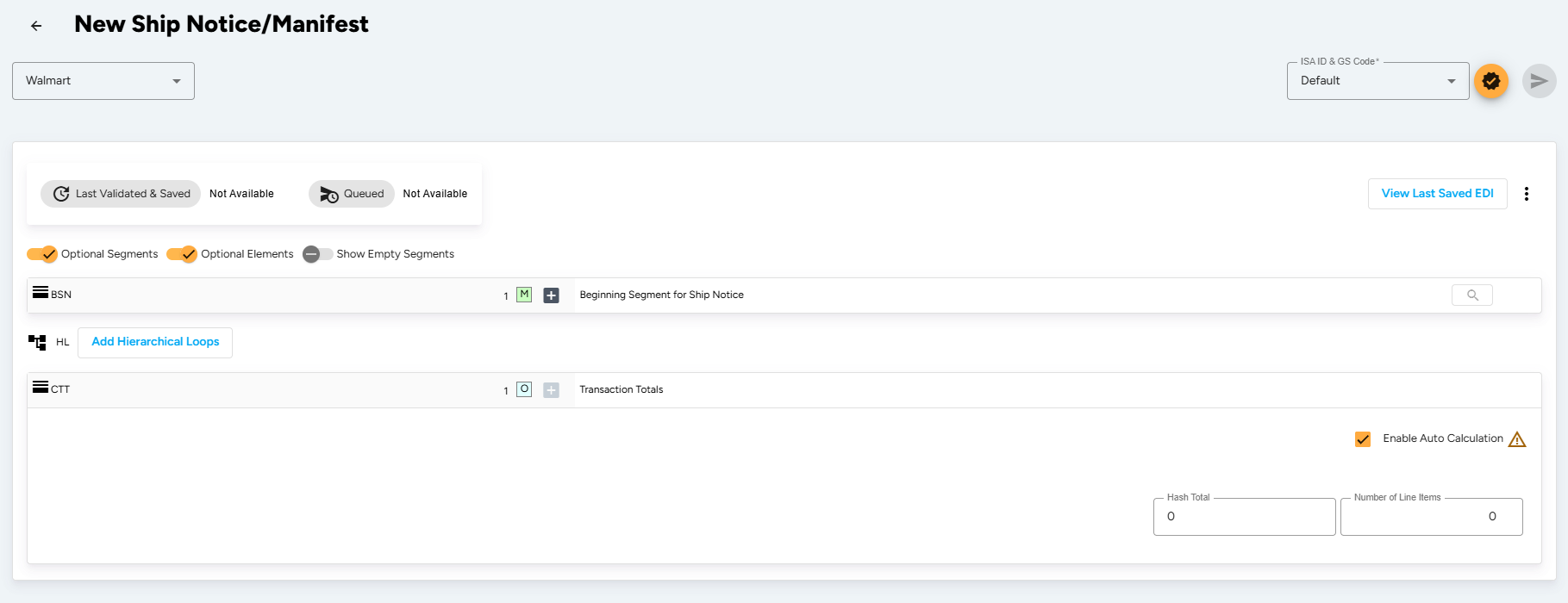 Create ASN