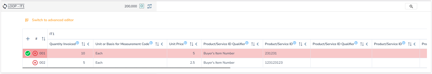 Loop Segment Error - Basic Mode