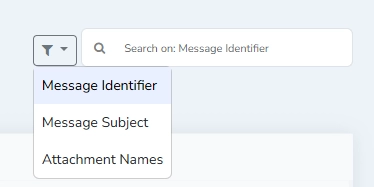 Incomplete Messages Table Search Text Box