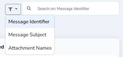 Queued Messages Table Search Text Box