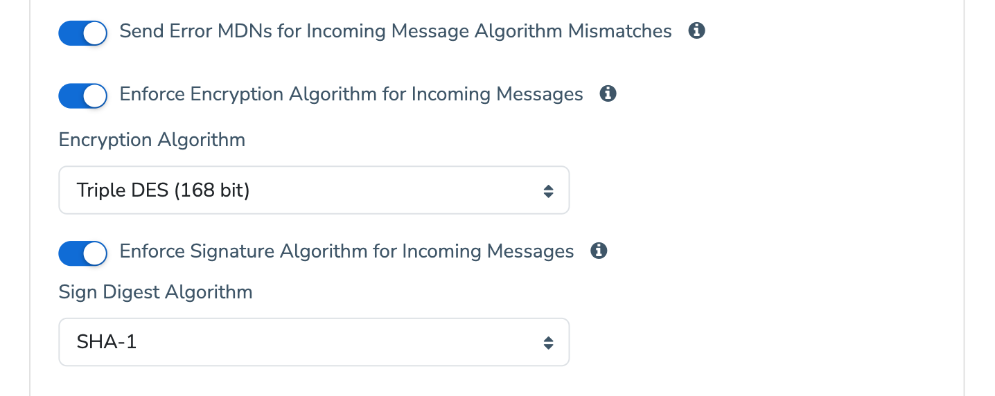 Incoming Message Validation