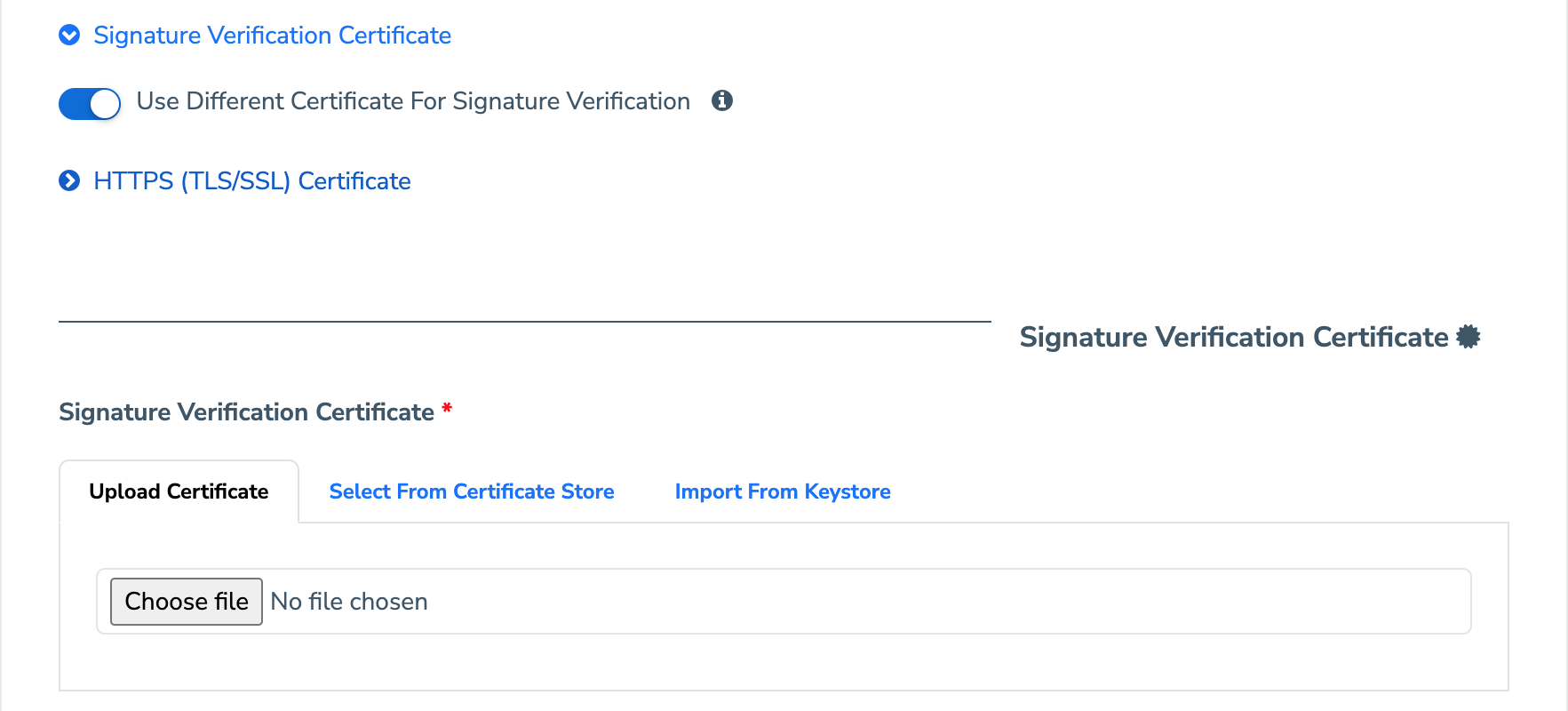 Partner's Signature Verification Certificate