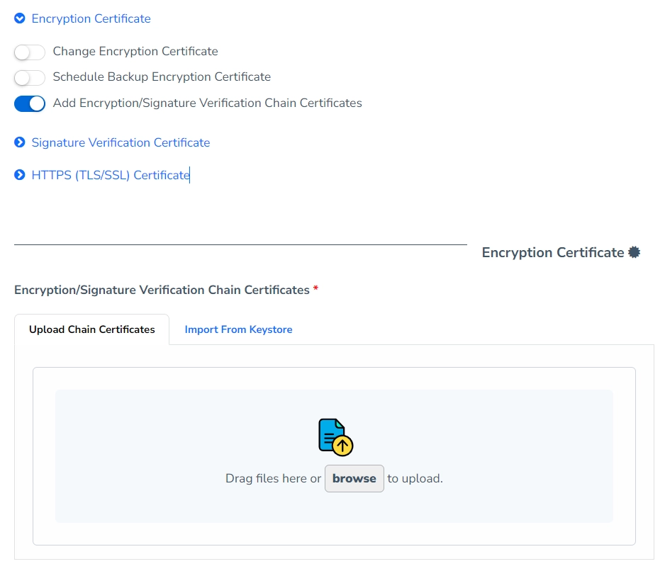 Update Chain Certificates