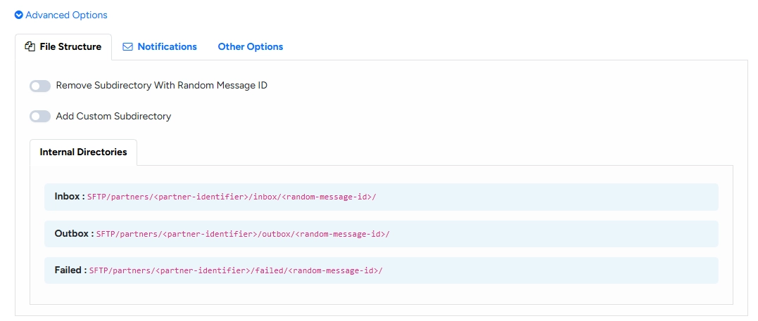Client mode file structure