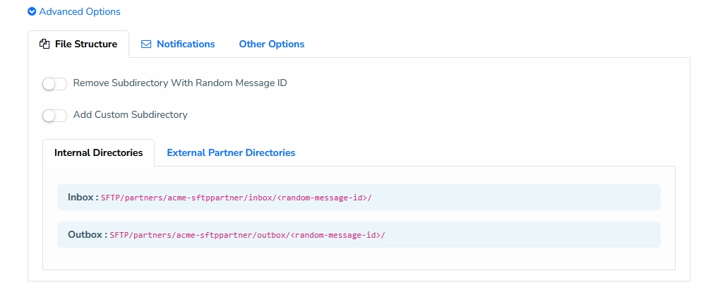 File structure of the SFTP partner File-Structure-Of-The-SFTP-Partner