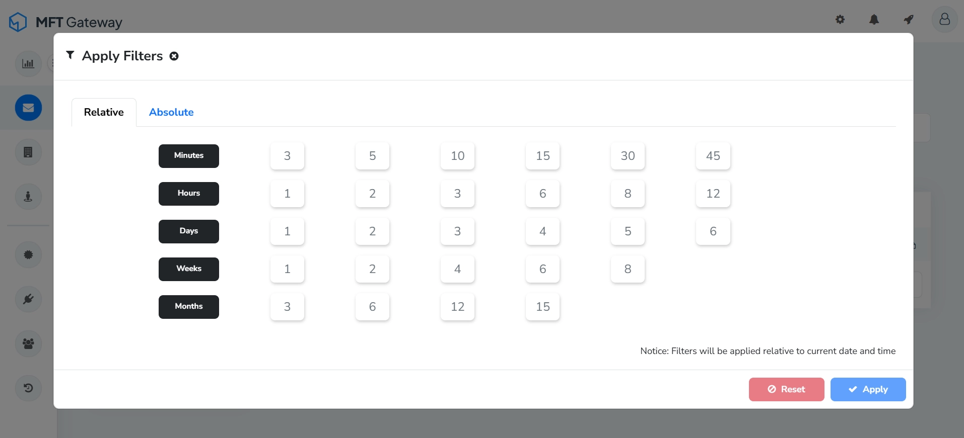 Queued Messages Table Filter On Timestamp