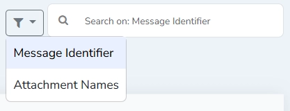 Received Messages Table Search Text Box