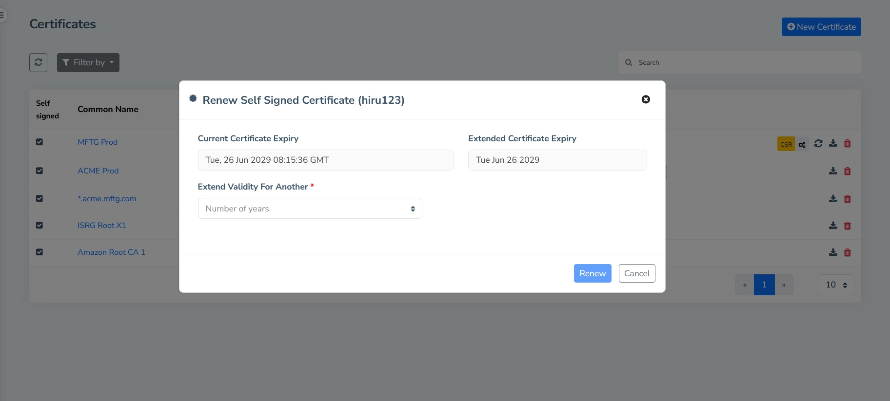 Station Certificate Date Extension