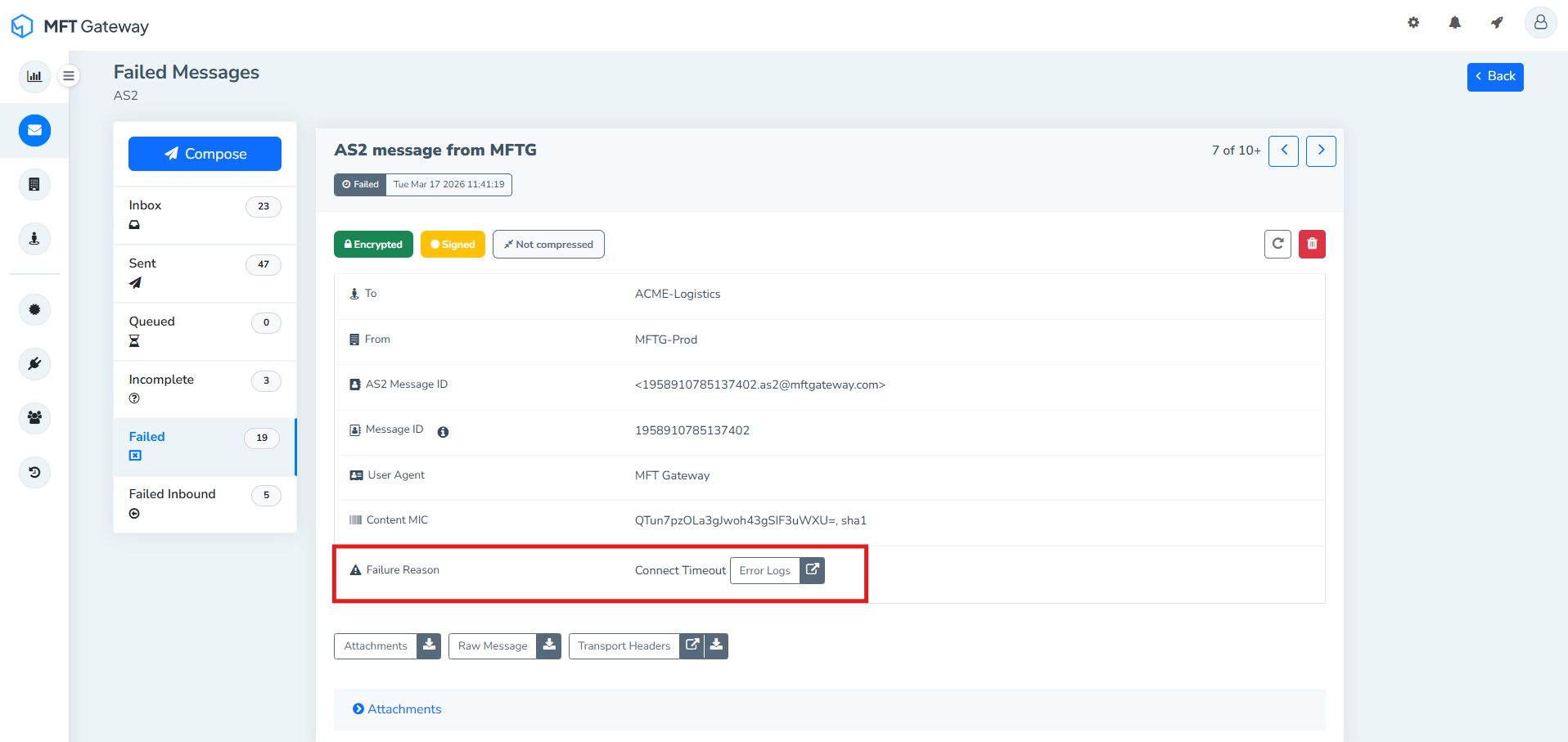 Connect Timeout Exception