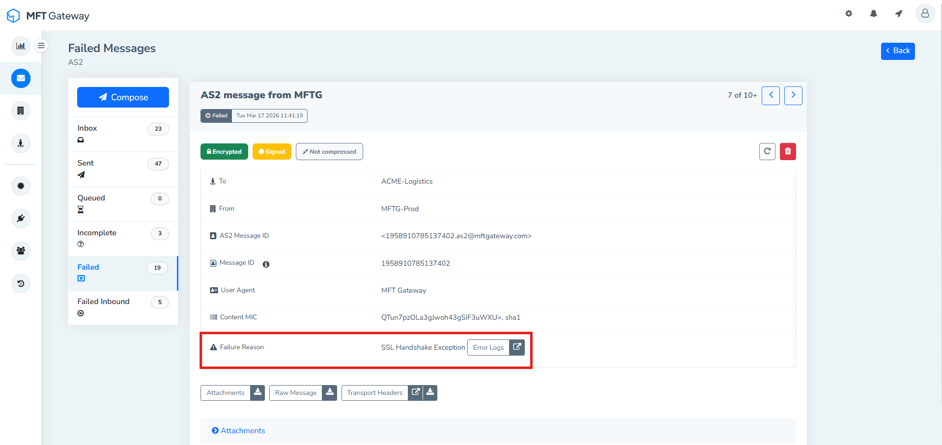 SSL Handshake Exception